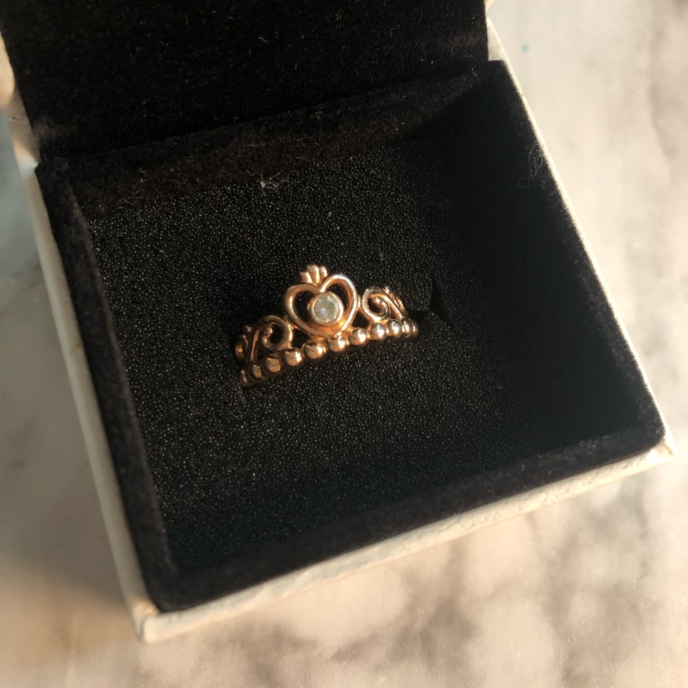Pandora Rose Gold Princess Ring